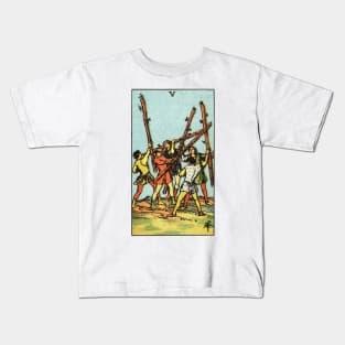 FIVE OF PENTACLES Kids T-Shirt